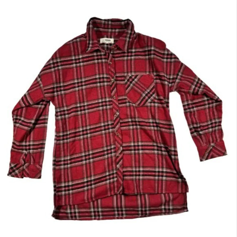 Ci Sono Plaid Collection Red White And Black Flannel